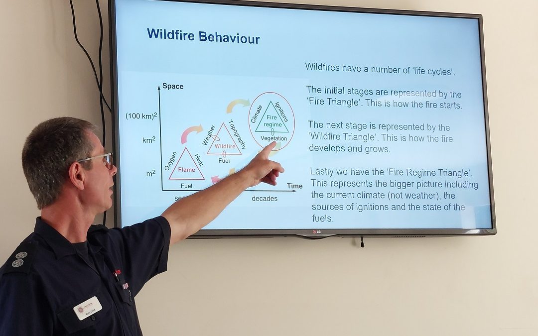 Partners receive wildfire training